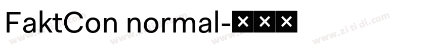 FaktCon normal字体转换